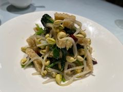菠菜豆芽拌面筋-汉唐宴长安食府