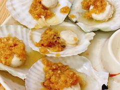 蒜蓉蒸元贝-强记龙虾钳(定安里店)