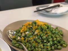 咸蛋黄炒豇豆-鹿港小镇(黄金店)