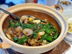 鲍鱼辣椒炒肉-农耕记·湖南土菜(南山欢乐海岸店)
