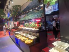 自助取餐区-聚盛源蒸汽海鲜火锅烤肉自助(巨川金海岸购物广场店)