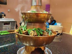 绝摆双层羊肉宝塔锅-日食记精菜馆(建邺万达店)