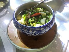 青雪菜豆瓣烧马蹄-东方御花园酒店