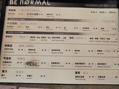 菜单-BE NORMAL CAFE(霞溪路店)