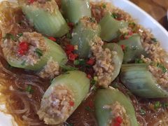 蒜蓉蒸丝瓜-时光乌托邦空中花园餐厅川味·融合菜(幸福广场店)