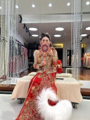 -懿沉香中式嫁衣礼服秀禾服龙凤褂马来褂旗袍总店