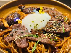 寿喜烧牛肩肉烩意面配温泉蛋-BE BRIGHT KITCHEN(正佳广场店)