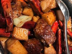 菌菇炒松板肉-千滋百味·醉江澜花园餐厅(街道口店)