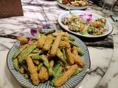 咸蛋金沙藕条-上楼私房菜(院士路店)