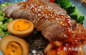 Korean Pork Neck Noodles with Buckwheat