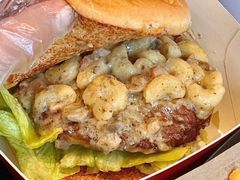 意面芝士汁汁厚作牛肉汉堡-肯德基(杭州浦沿店)