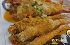 Egg Yolk Braised Sand Shrimp