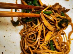 青椒干子肉丝干拌面-高邮面馆(明瓦廊店)