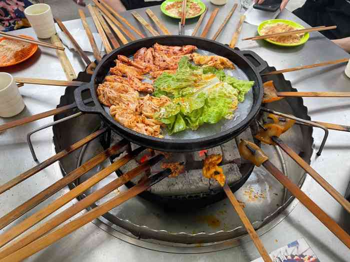 蜀味缘小香猪火盆烤肉-"嘴又馋了,想吃烤肉.去了青城山,最佳选择.