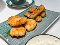 鱼饼拼酿尖椒-常来小聚·广州非遗传承餐厅(高德置地店)