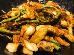 排骨豆角卷子-华盛园卷子王农家菜水库鱼