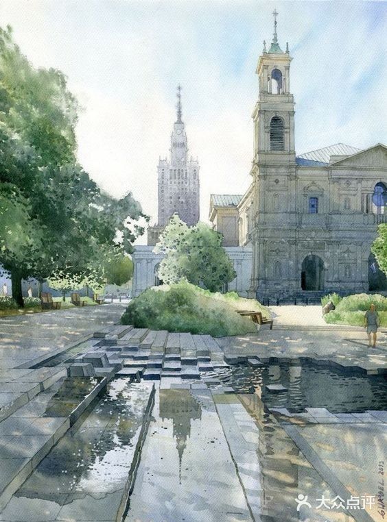 阳光下的透明水彩画🎨