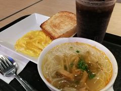 炒蛋厚多士+榨菜肉絲湯米-大家乐(广州中华广场店)