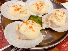 招牌芝士扇贝-青瓦炭韩潮烤肉(花园道店)