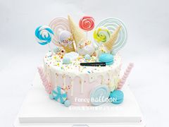 -卡比儿童蛋糕·心意定制·低脂零卡糖动物奶油FancyBALLOON(滨海店)
