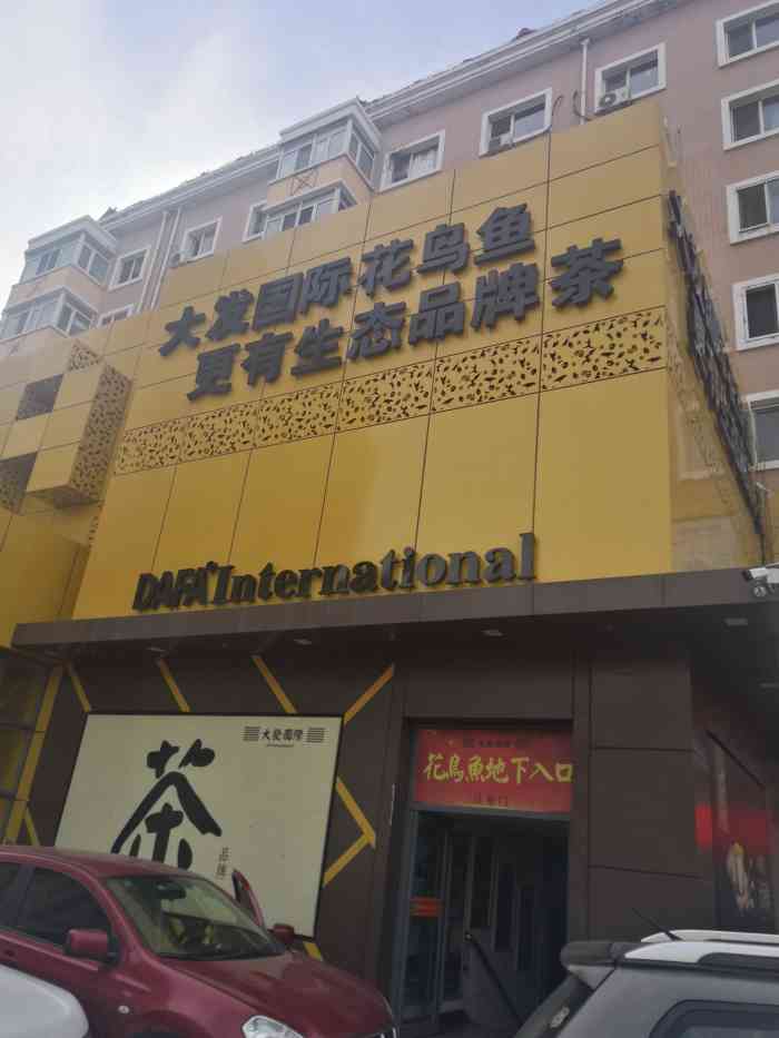 大发国际花鸟鱼位于康安路与通顺街交叉口,分为上下两层和地下一层.