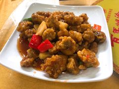 菠萝生炒排骨-区海鸡场饭店(石壁店)