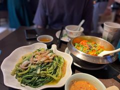 马拉盏炒通菜-大头虾越式风味餐厅(光明广场店)