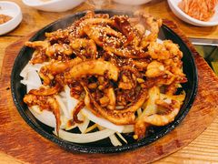 铁板鱿鱼-喇喇排骨火锅·传统韩式脊骨汤(望京西园总店)