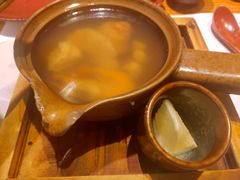 松茸土瓶蒸-花潮料理艺食馆(世欧广场店)