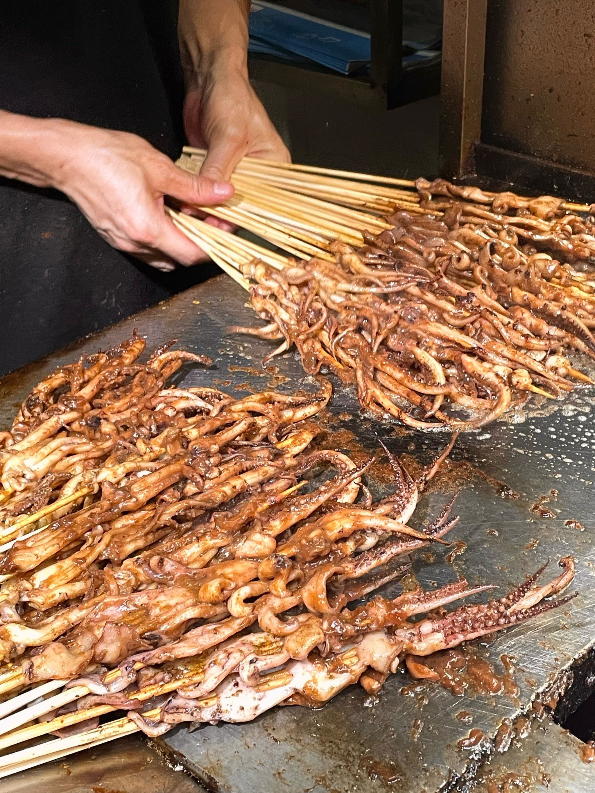 粮道街吃了好几年的铁板鱿鱼