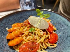 鲜茄茸大虾配马斯卡朋意大利面-BE BRIGHT KITCHEN(正佳广场店)