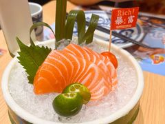 三文鱼鱼腩刺身-鱼民·现造寿司(育德店)