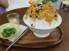 肉松咸蛋黄刨冰-初甜·舒芙蕾·韩式雪花冰(流塘店)