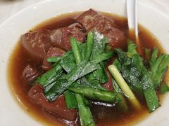 金蒜韭菜猪红-稻香酒家·33年老字号·港式粤菜(富邦中心店)