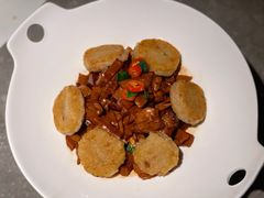 古法竹笋干配米饼-木守西溪溪隐餐厅