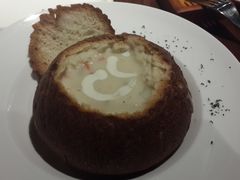 面包蛤蜊奶油汤-斯比特花园西餐厅(东方商厦店)