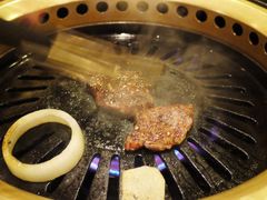 炉子铁板煤气有点不靠谱-炼火烤肉店