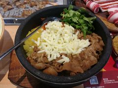 芝士牛肉石锅拌饭-千纸鹤嫩汁烤肉(西大直街店)