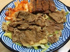 鸡排牛肉双拼饭-饥饿先生