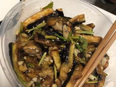 茄子拌扇贝-华圆美食