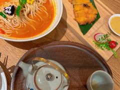 吉利素扒冬阴功汤古法手工面-汝是素•文创素食馆(金月湾店)