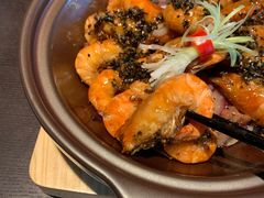 石锅梅菜罗氏虾-大拙里·精致融合菜(沙湖桃源国际店)