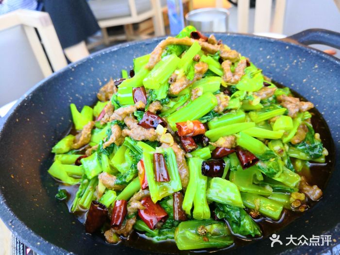 干锅青菜牛肉图片