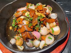 铁板香煎黑牛肝菌-云海肴云南菜·蒸汽石锅鱼(青岛万象城店)