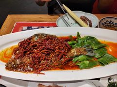 油泼鱼菠菜面-长安大牌档之上元灯会(南大街店)