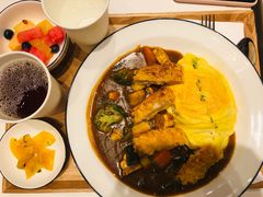 炸虾排咖喱蛋包饭-池奈·咖喱蛋包饭(熙地港店)