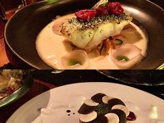 煎海鲈鱼配意大利节瓜面-AZUL by FUEL蓝色·法式酒馆(琶醍店)