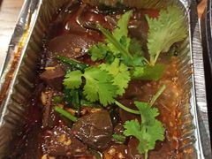 锡纸鸭血-路边摊小炉子烧烤