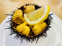 生吃活海胆-品海楼·大连海胆锅贴馆(东港店)