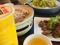 铁板鲜芋梗-农厨好味·温泉鹅·农家菜
